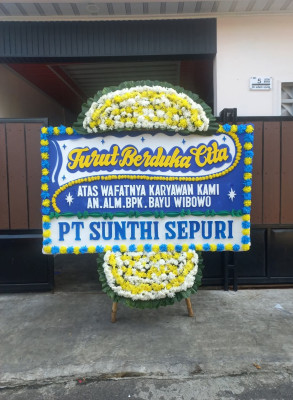 Papan Bunga Duka di Undar Andir