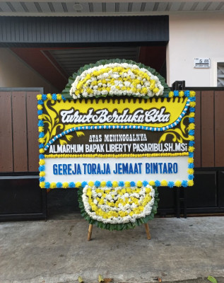 Papan Bunga Duka di Undar Andir